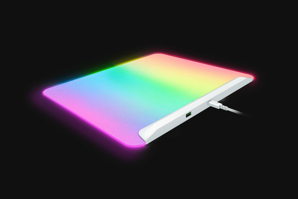 Razer Firefly V2 Pro - Mauspad - voll beleuchtetes RGB, Gaming - Weiß, Ansicht 4