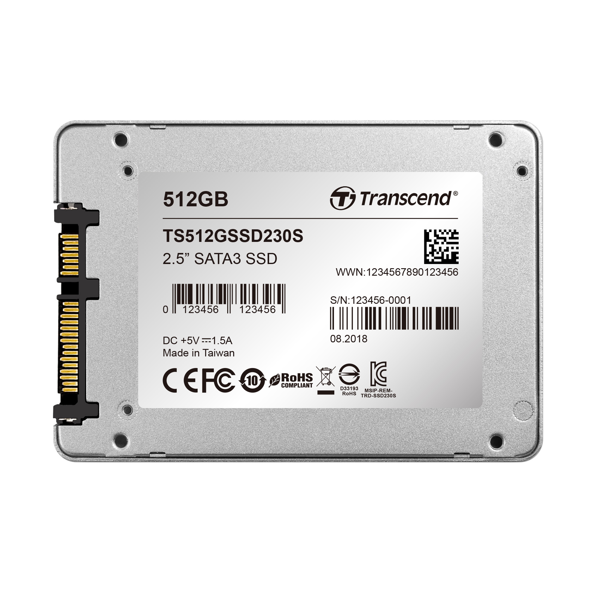 Transcend SSD230 - 512 GB SSD - intern - 2.5 (6.4 cm), Ansicht 2