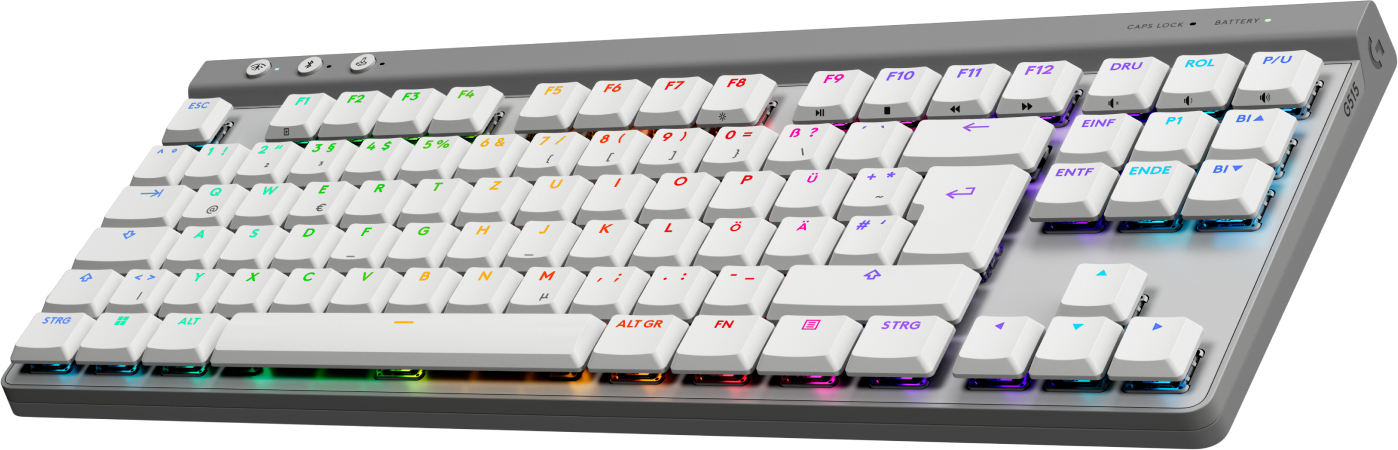 Logitech G G515 - Tastatur - LIGHTSPEED - TKL - TL: Deutsch, QWERTZ, Ansicht 4