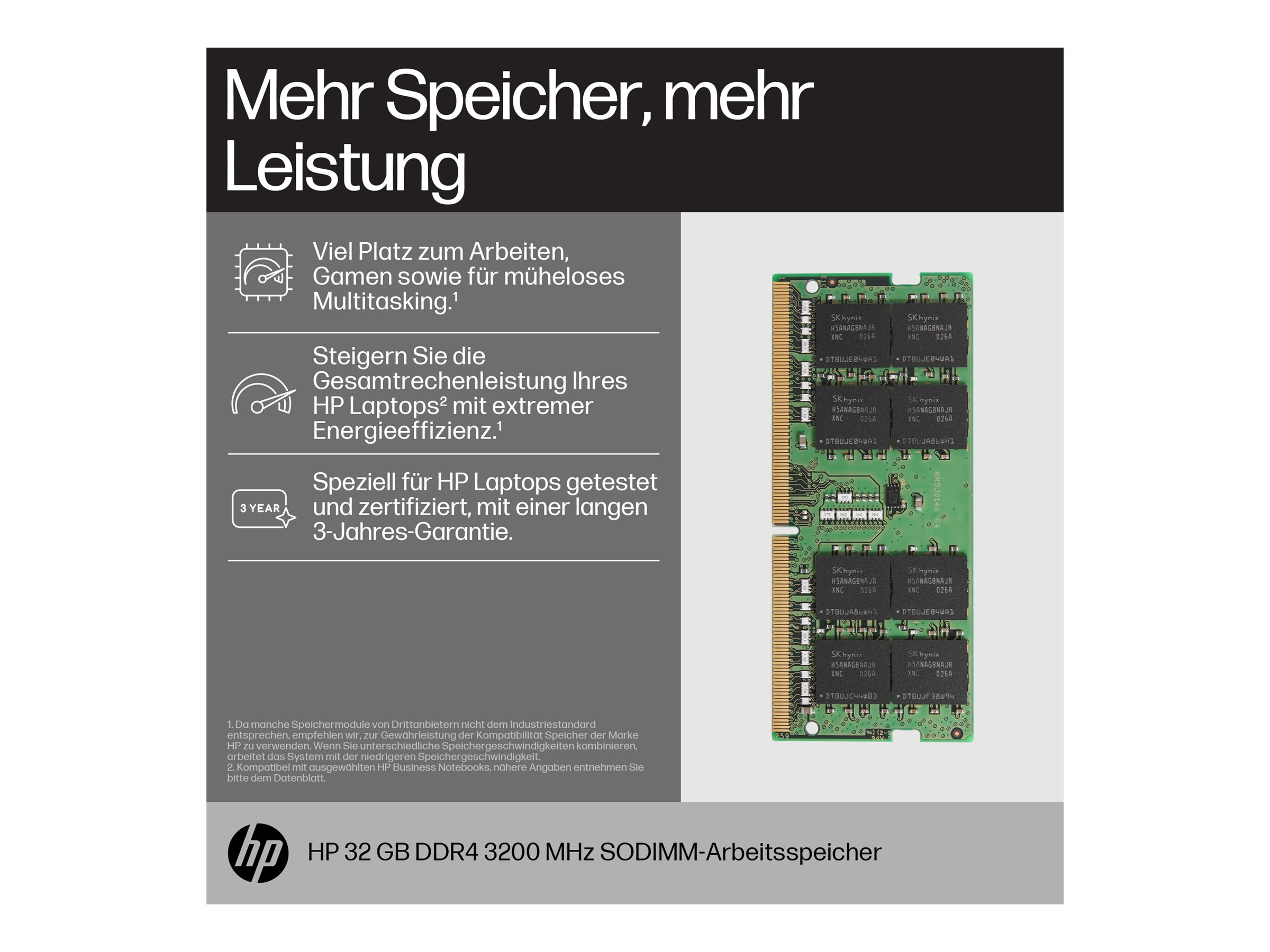 HP  DDR4 - Modul - 32 GB - SO DIMM 260-PIN