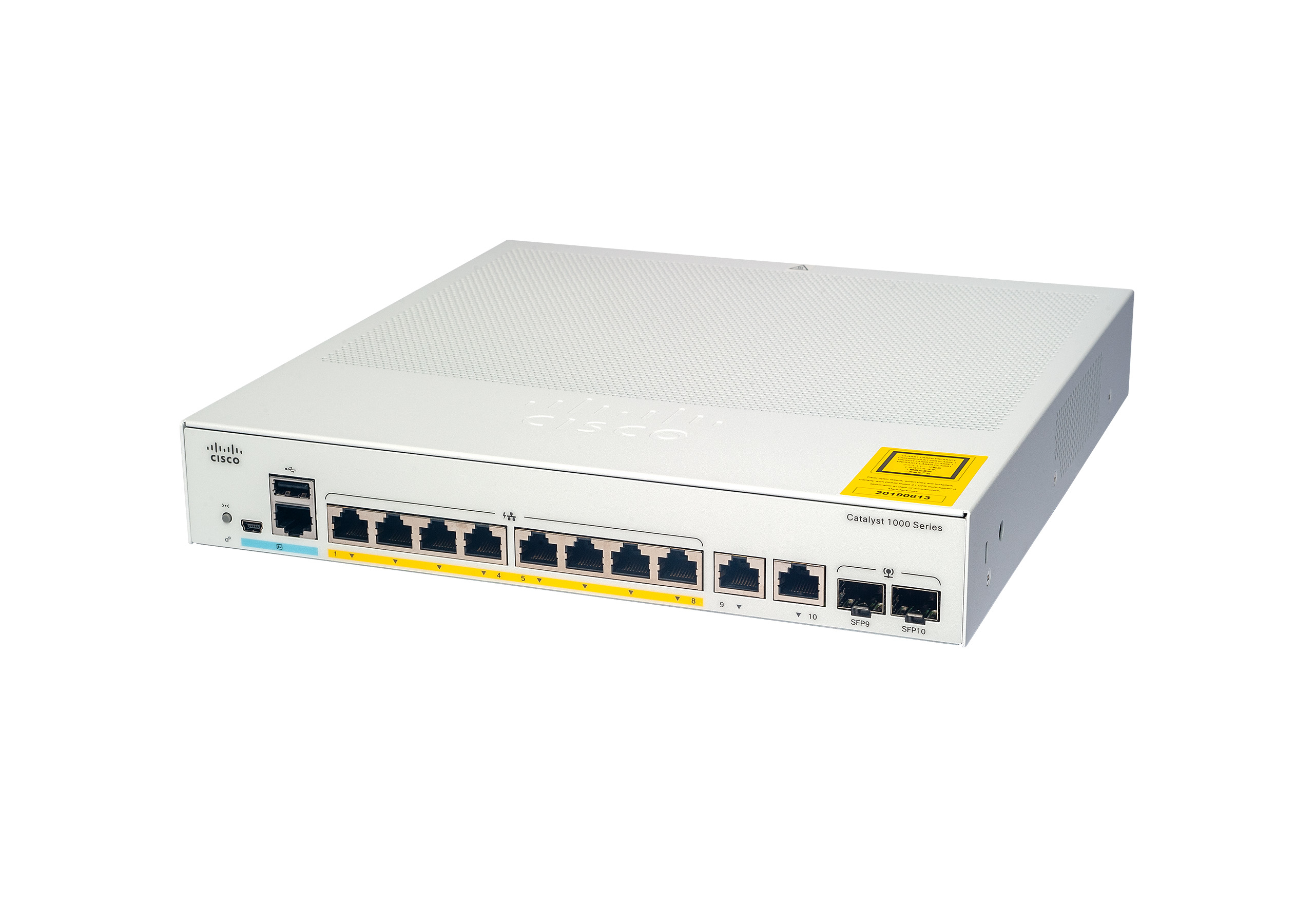 Cisco Catalyst C1000-8FP-E-2G-L, Managed, L2, Gigabit Ethernet (10/100/1000), Vollduplex, Power over Ethernet (PoE)