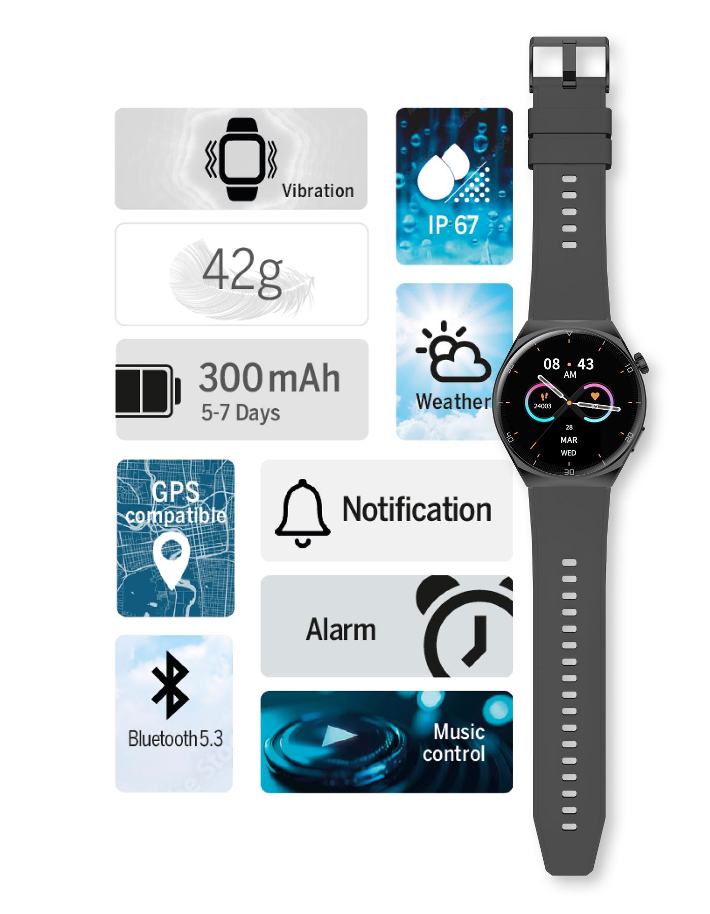 Bea-fon SmartWatch 401 401_EU001BB, Ansicht 2