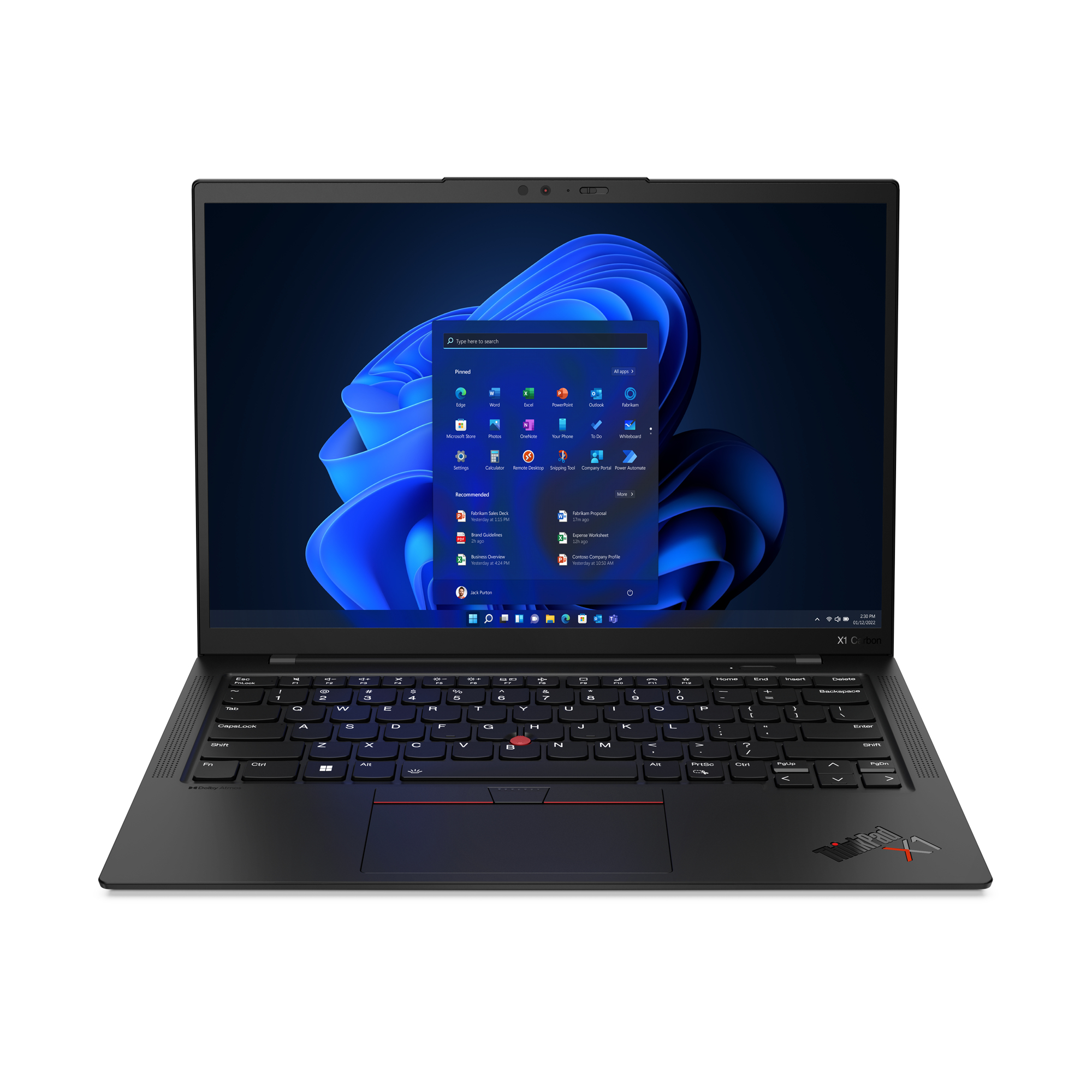 Lenovo ThinkPad X1 Carbon, Intel® Core™ i7, 35,6 cm (14&quot;), 1920 x 1200 Pixel, 32 GB, 1 TB, Windows 11 Pro