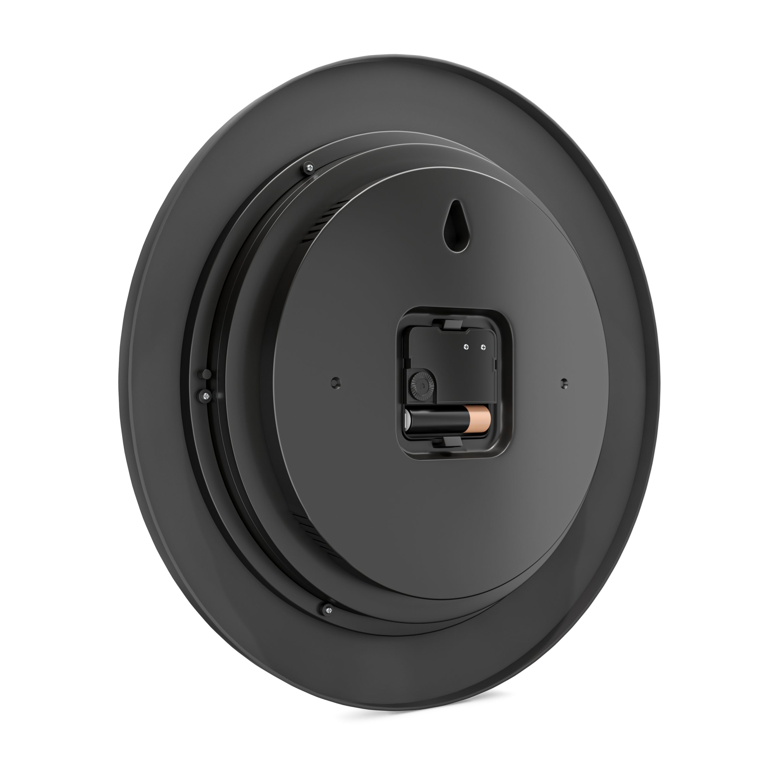 Mebus 19449 - Wand - Digitale Uhr - Rund - Schwarz - Weiß - Kunststoff - Modern, Ansicht 4