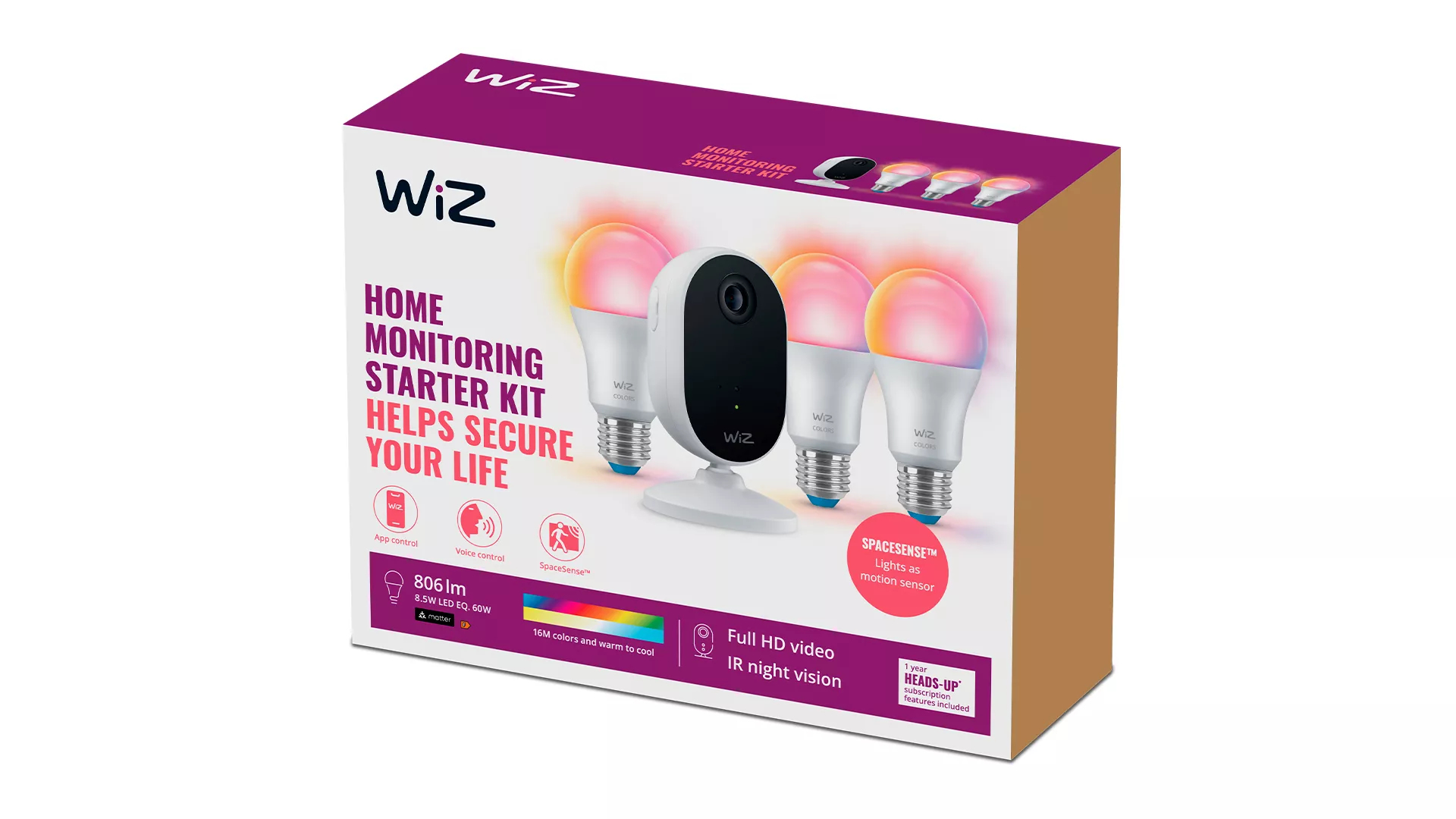 WIZCONNECTED WiZ Security Camera Starter Kit WiFi Einzelpack, Ansicht 3