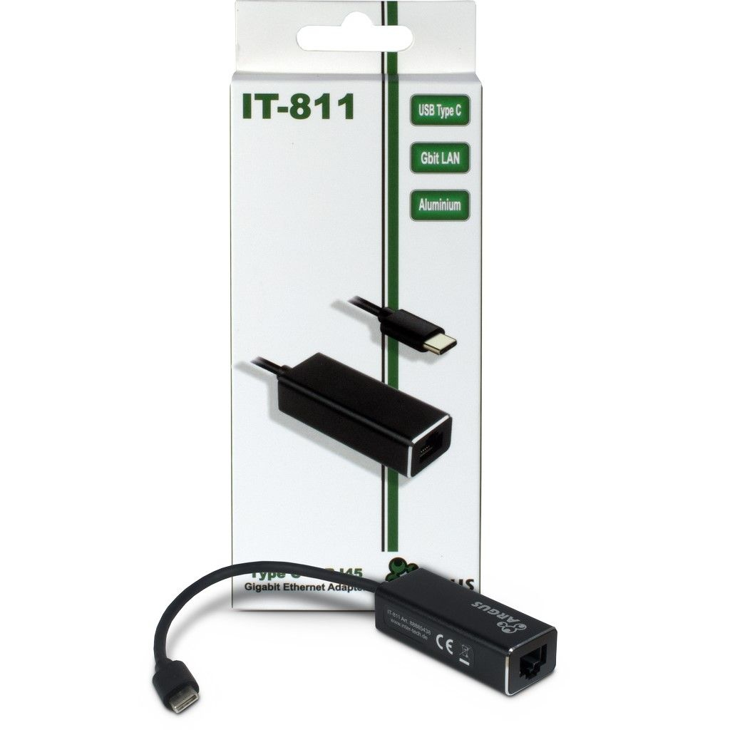 Inter-Tech Argus IT-811 - Netzwerkadapter - USB-C - Gigabit Ethernet, Ansicht 3