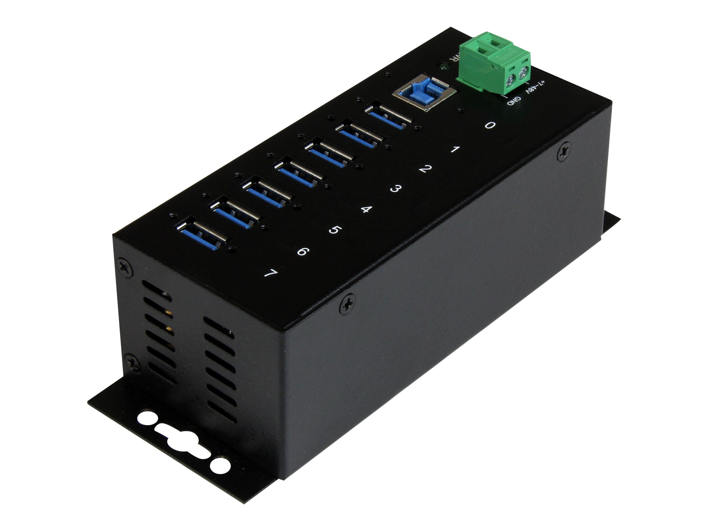 StarTech.com Industrieller 7 Port USB 3.0 Hub mit Überspannungsschutz, Ansicht 3