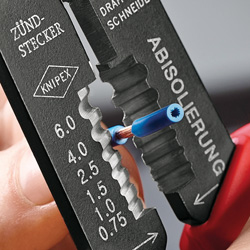 KNIPEX 97 21 215 C - Diagonale Zange - Metall - Kunststoff - Blau - Rot - 230 mm - 222 g, Ansicht 3