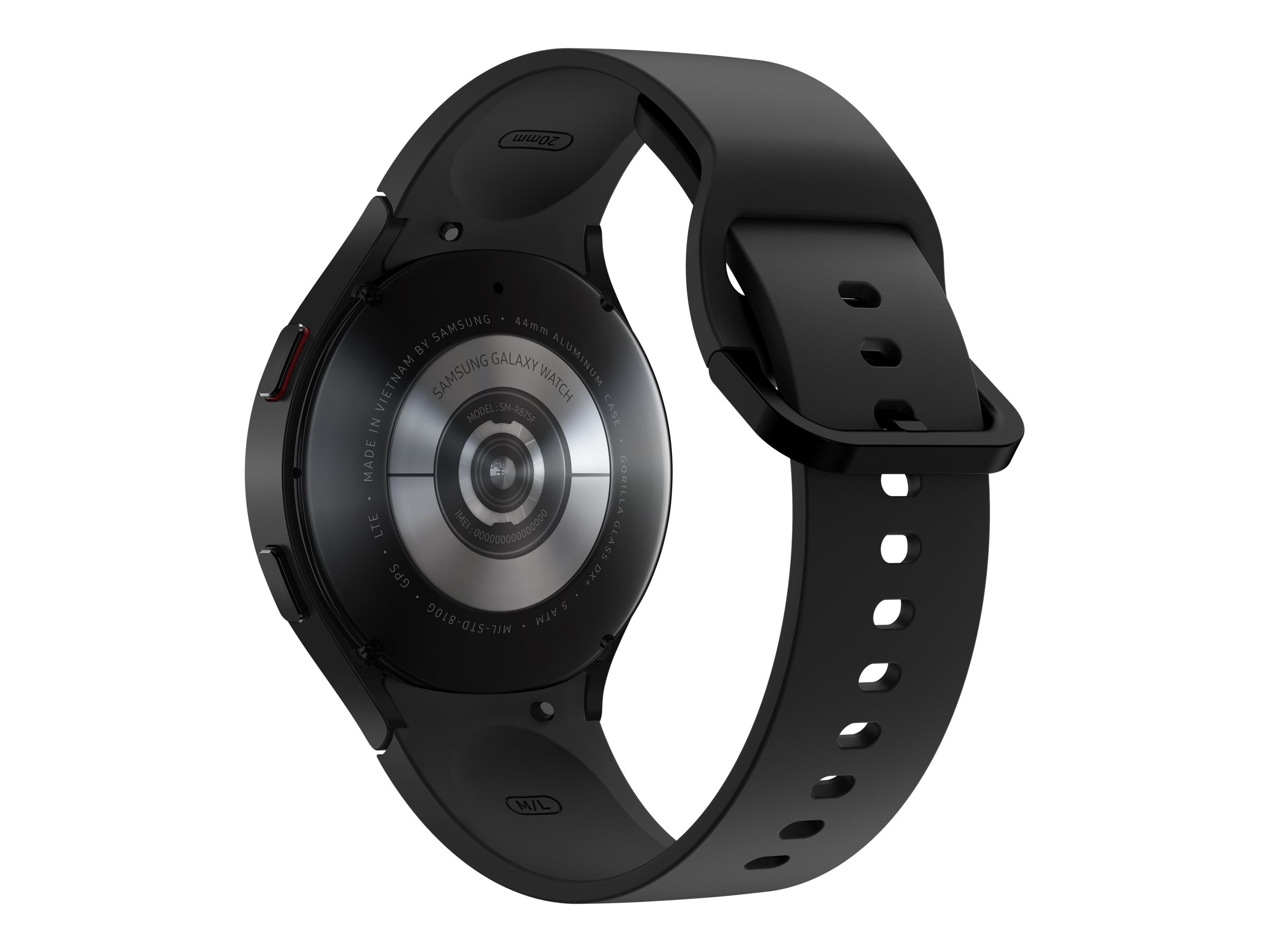 Samsung Galaxy Watch4 - 44 mm - schwarz - intelligente Uhr mit Sportband - Anzeige 3.46 cm (1.36)