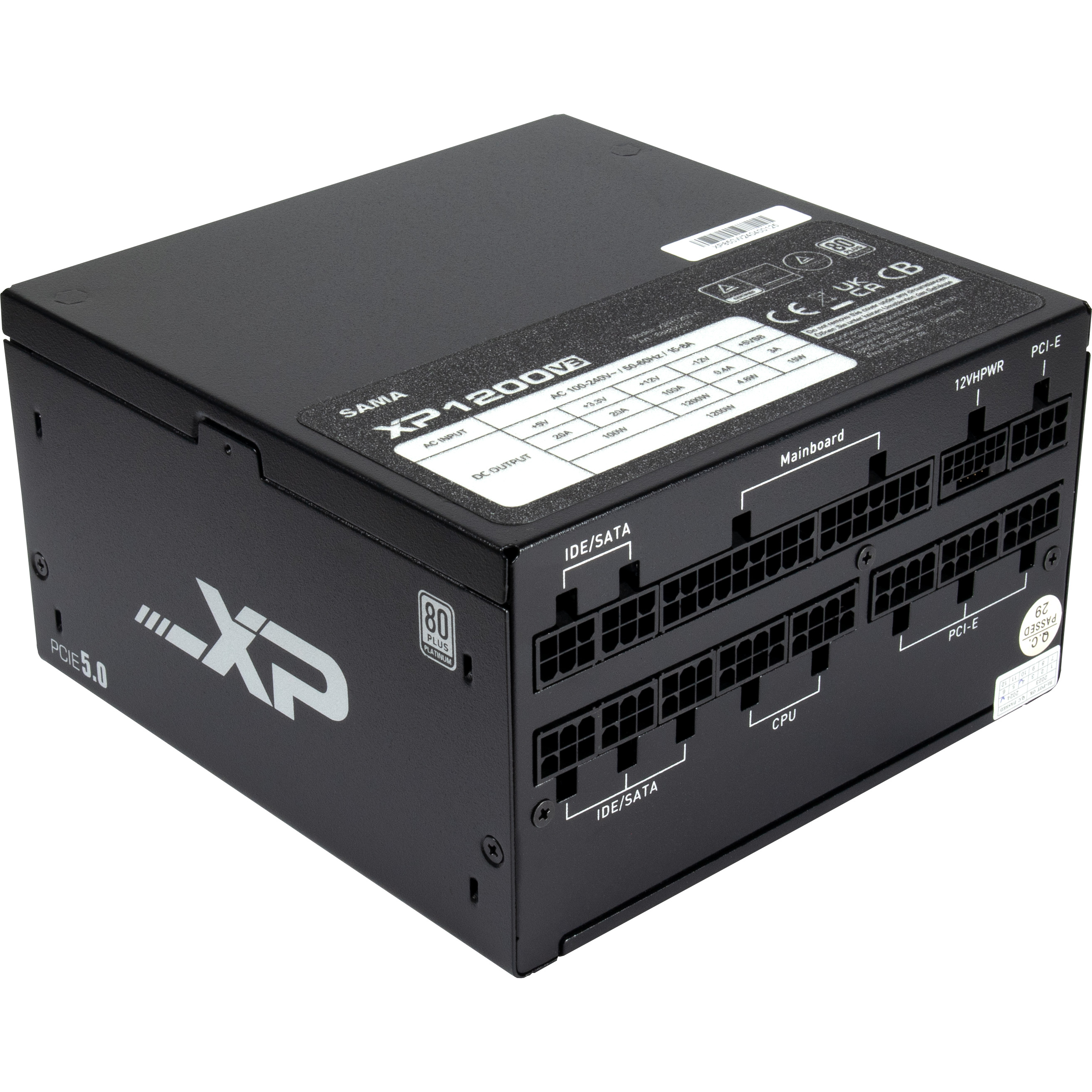 Inter-Tech Netzteil SAMA XPH-1200A ATX3.0 AC100 1200W,240V,50/60Hz, Ansicht 4