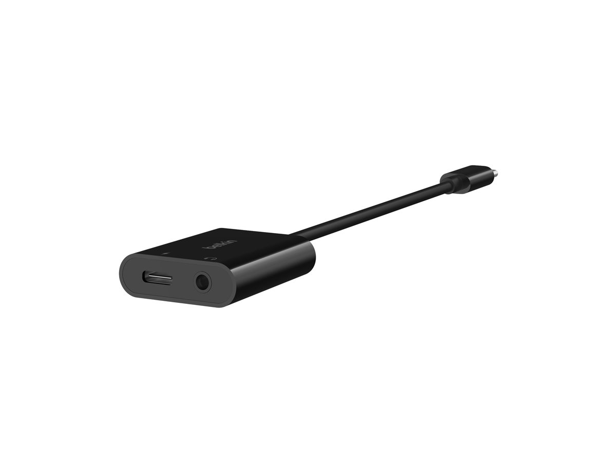 Belkin RockStar - USB-C zu Kopfhöreranschluss / Ladeadapter - 24 pin USB-C männlich zu Mini-Stecker, 24 pin USB-C, Ansicht 4