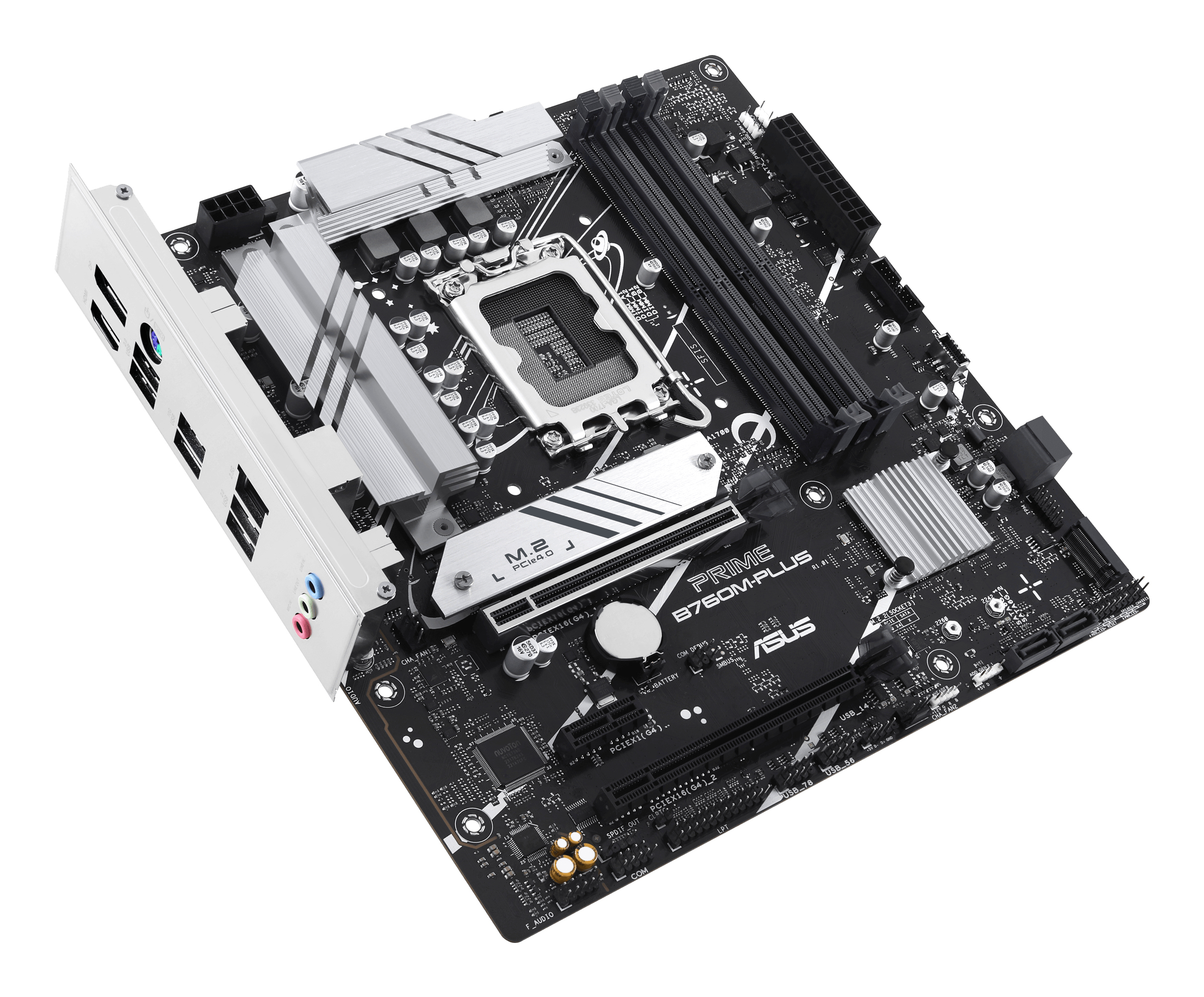 ASUS PRIME B760M-PLUS - Motherboard - micro ATX - LGA1700-Sockel - B760 Chipsatz, Ansicht 2