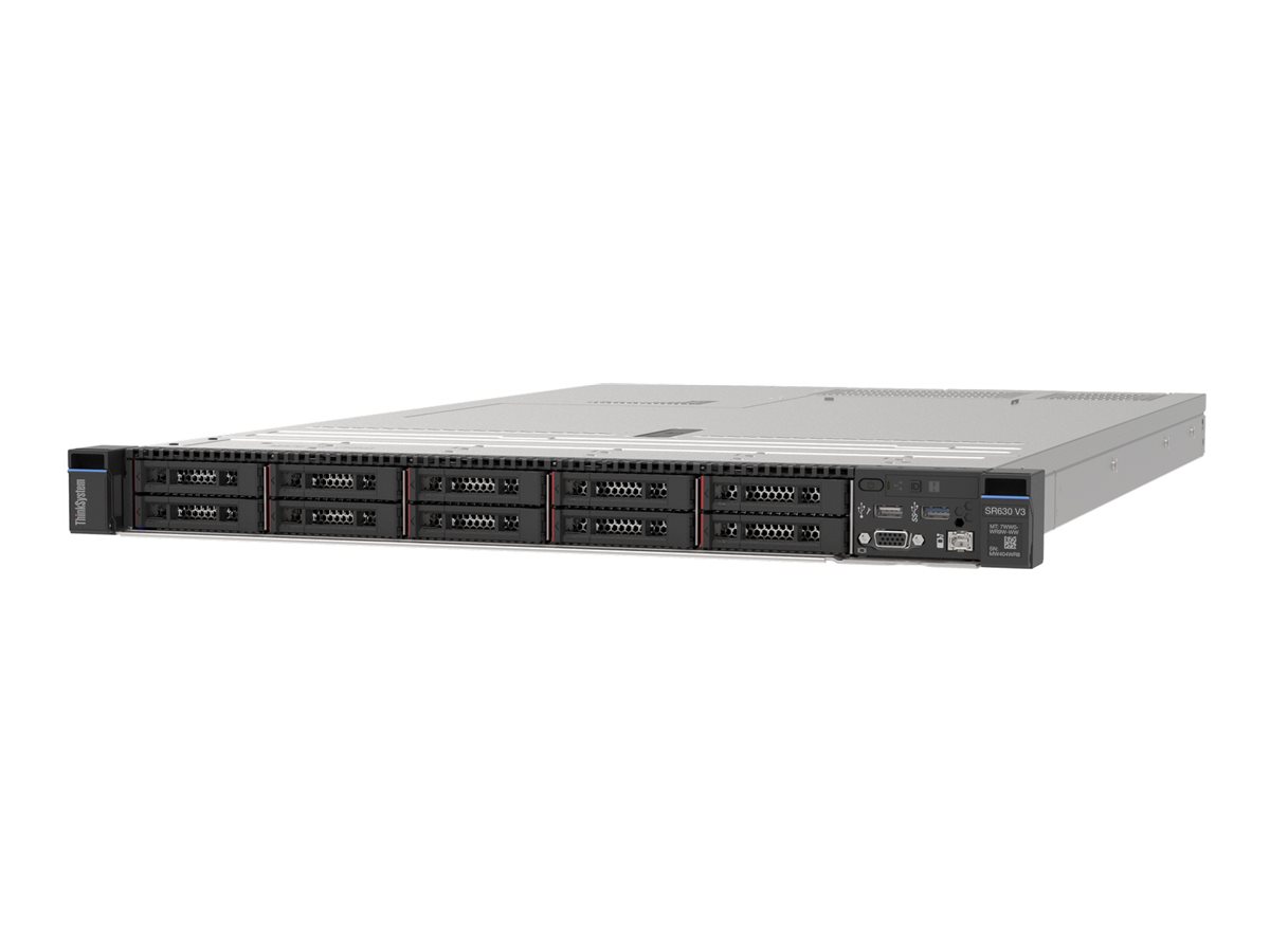 Lenovo ThinkSystem SR630 V3 7D73 - Server - Rack-Montage - 1U - zweiweg - 1 x Xeon Gold 5415+  2.9 GHz - RAM 64 GB - SAS - Hot-Swap 6.4 cm (2.5)