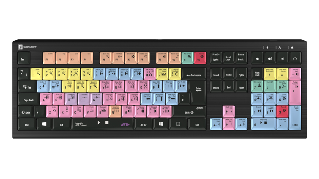 Logickeyboard Avid Pro Tools ASTRA 2 - Tastatur - TL: UK, QWERTY, Ansicht 3