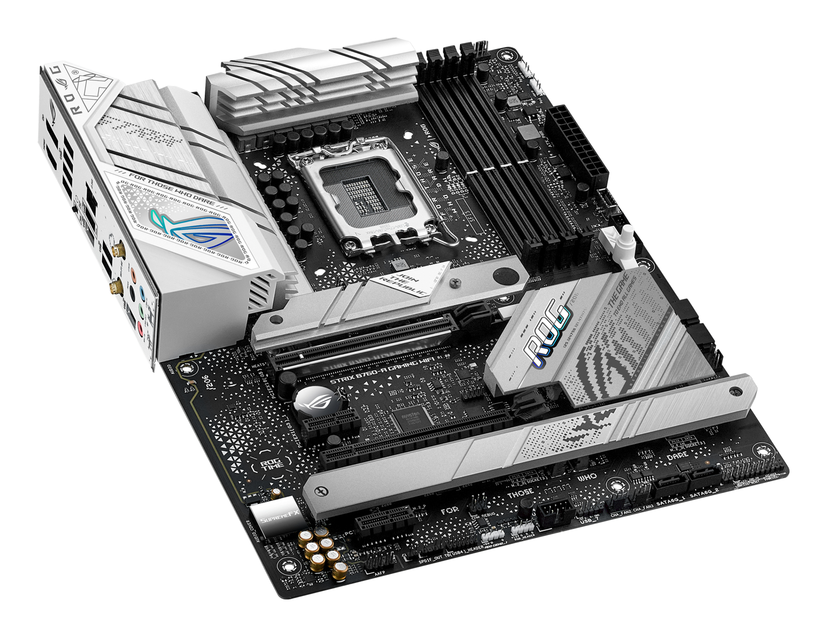 ASUS MB ASUS ROG STRIX B760-A GAMING WIFI (Intel,1700,DDR5,ATX), Ansicht 3