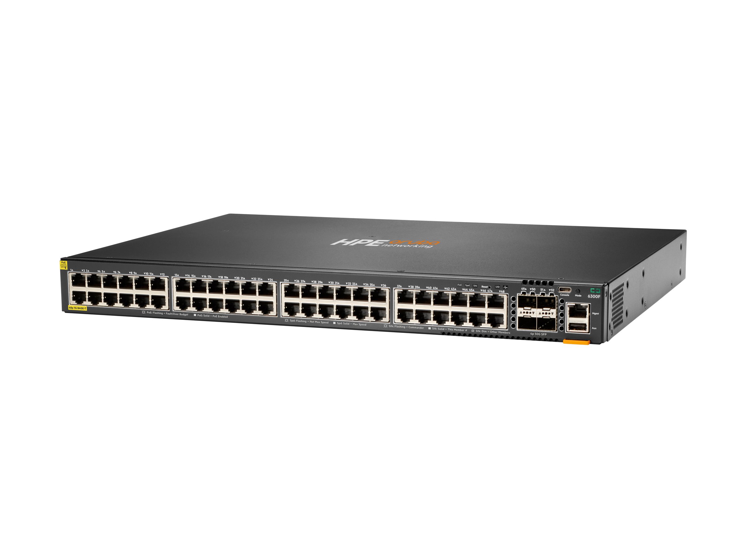 HPE Aruba 6300F - Switch - L3 - managed - 48 x 10/100/1000 (PoE+)