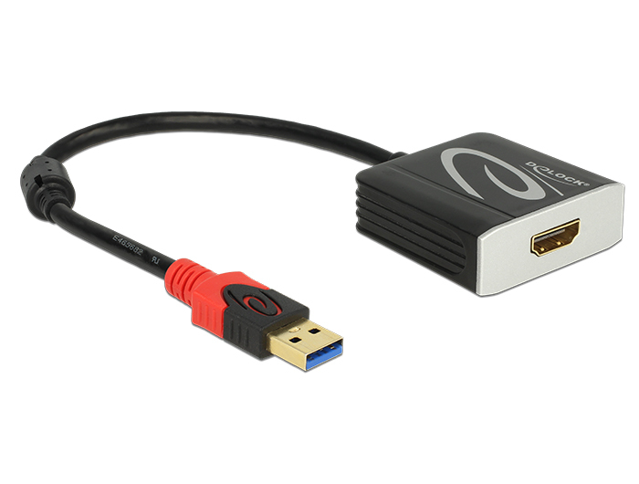 Delock Adapter USB 3.0 Type-A male > HDMI female, Ansicht 2