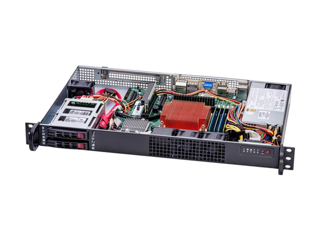 Supermicro IoT SuperServer 111AD-HN2 - Server - Rack-Montage - 1U - 1-Weg - keine CPU - RAM 0 GB - SATA - Hot-Swap 6.4 cm (2.5")