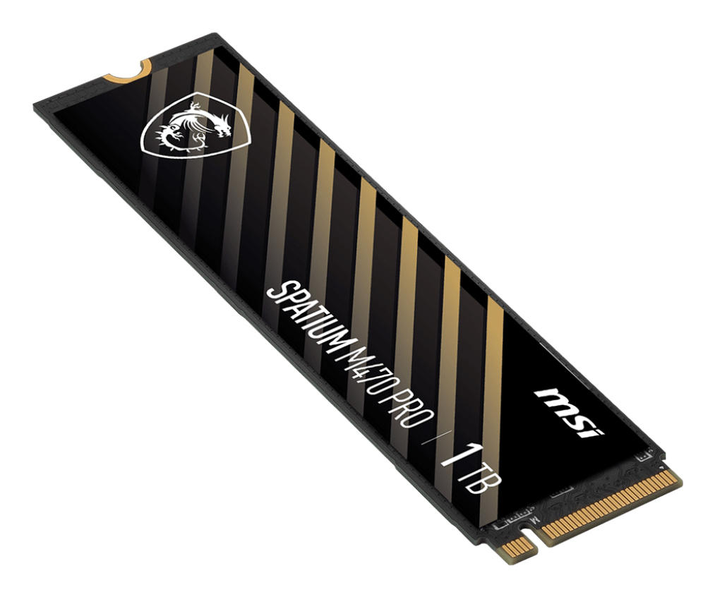 MSI SPATIUM M470 PRO - SSD - 1 TB - intern - M.2 2280 - PCIe 4.0 x4 (NVMe), Ansicht 2