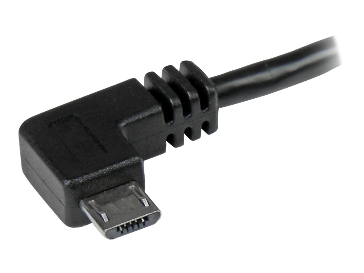 StarTech.com StarTech Micro USB Kabel mit rechts gewinkelten Anschlüssen - Stecker/Stecker - 1m - USB A zu Micro B Anschlusskabel - USB-Kabel - Micro-USB Typ B (M)