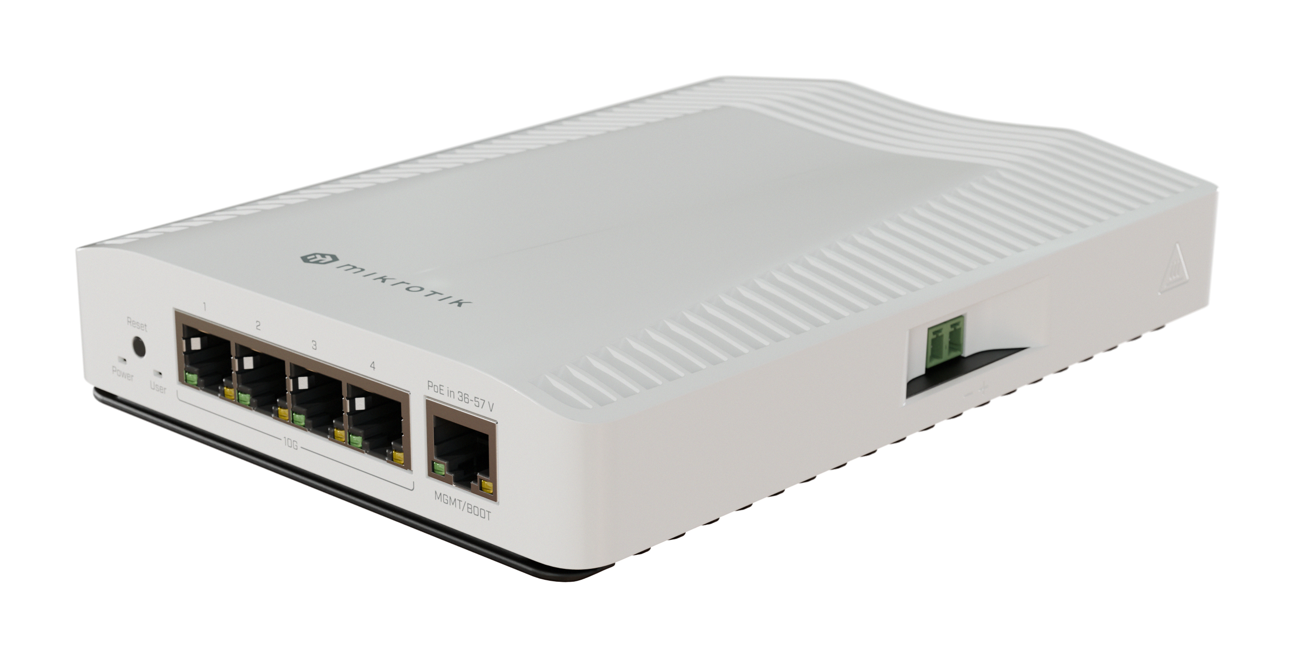 MikroTik CRS304-4XG-IN - Switch - 4 x 1/2.5/5/10GBase-T + 1 x 10/100/1000 (PoE), Ansicht 4