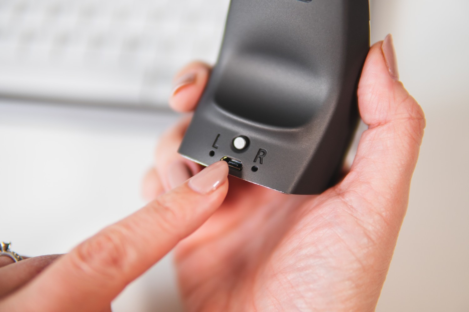 Bakker Elkhuizen DXT Precision - Maus - rechts- und linkshändig - kabellos - RF - kabelloser Empfänger (USB), Ansicht 4