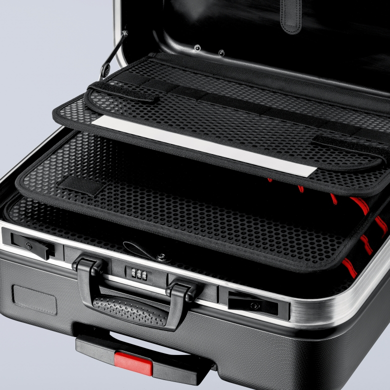 KNIPEX BIG Basic Move - Werkzeugkasten - Acrylnitril-Butadien-Styrol(ABS) - Schwarz - 33 l - 20 kg - Zahlenschloss, Ansicht 3