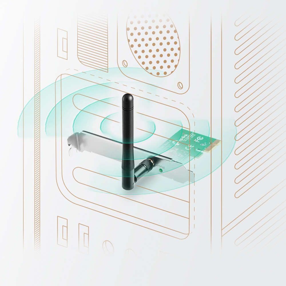TP-LINK TL-WN781ND - Netzwerkadapter - PCIe, Ansicht 3