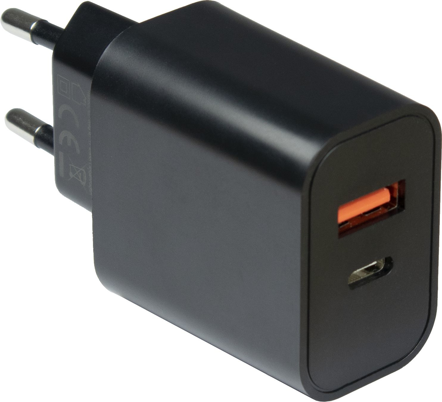 Inter-Tech PD-Charger USB C,PSU PD-2120, PD+QC 20W schwarz, Ansicht 2