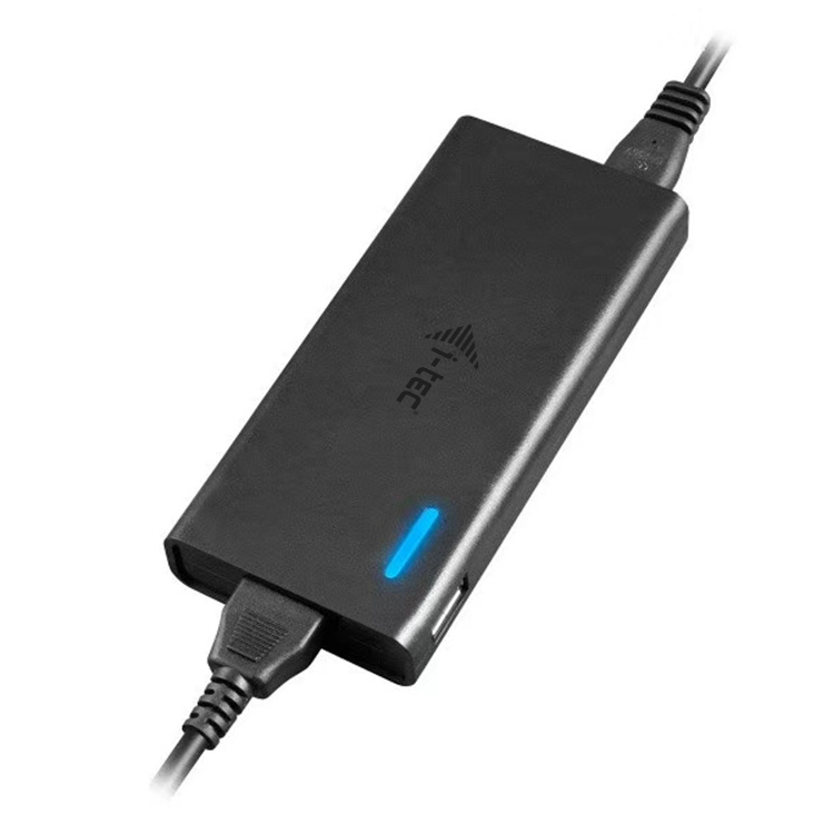 i-tec Universal Charger USB-C PD 3.0 + 1x USB-A, 77 W, Indoor, AC, 20 V, 3,25 A, 1,5 m, Schwarz