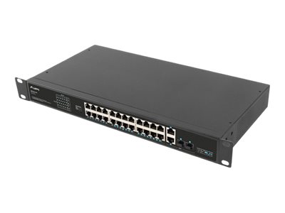 Lanberg Switch 24x 100Mb DSP+/2x Combo Rack 19 360W V2 - Switch - 1 Gbps, Ansicht 4