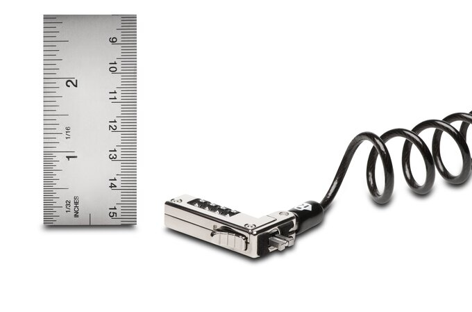 Kensington Slim NanoSaver® Portables Kombinationsschloss - 1,8 m - Kensington - Zahlenschloss - Schwarz - Metallisch