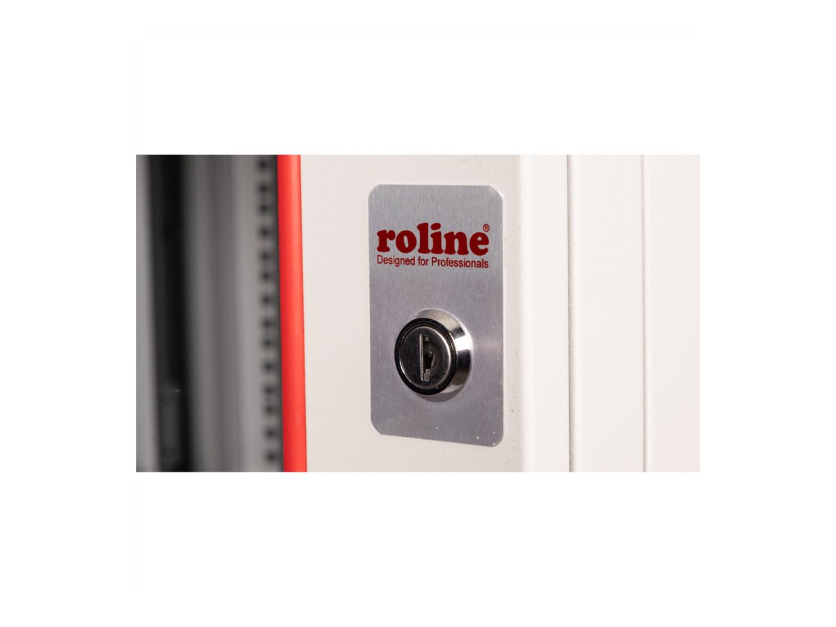 ROLINE 19 Zoll Wandgehäuse Pro 7 HE 600x600 BxT zweiteilig schwenkbar grau - Wandgehäuse, Ansicht 4