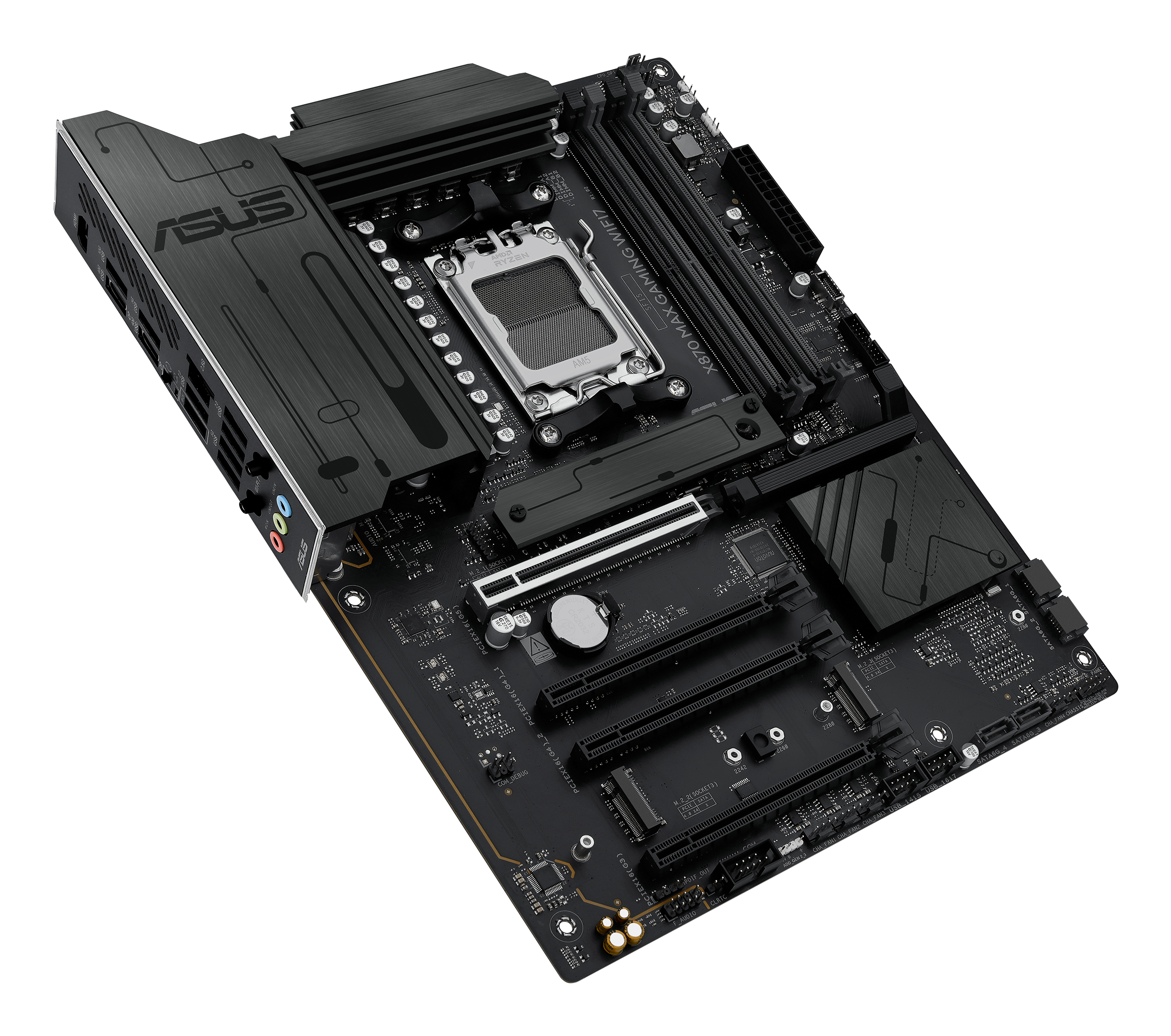 ASUS X870 MAX GAMING WIFI7 - Motherboard - ATX - Socket AM5 - AMD X870 Chipsatz, Ansicht 2