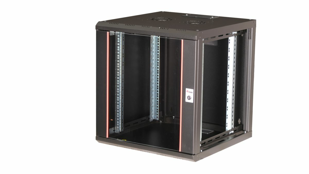 Equip Netzwerkschrank 19 600x600mm Glastür schwarz - Rack, Ansicht 2