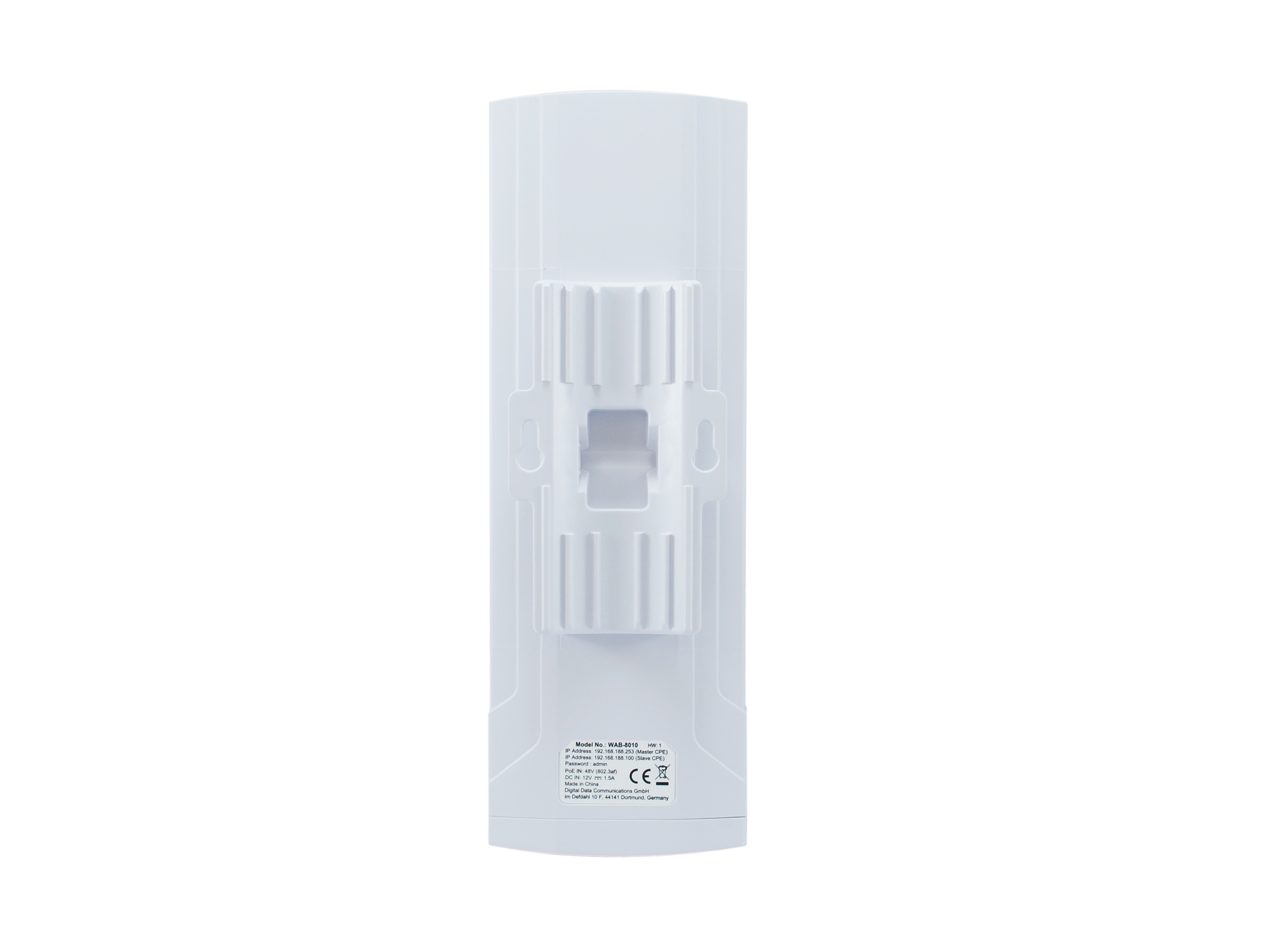 LevelOne AC900 5GHz Outdoor PoE Wireless (WLAN) Access Point - 867 Mbit/s - 10,100,1000 Mbit/s - 4.92 - 5.92 GHz, Ansicht 2