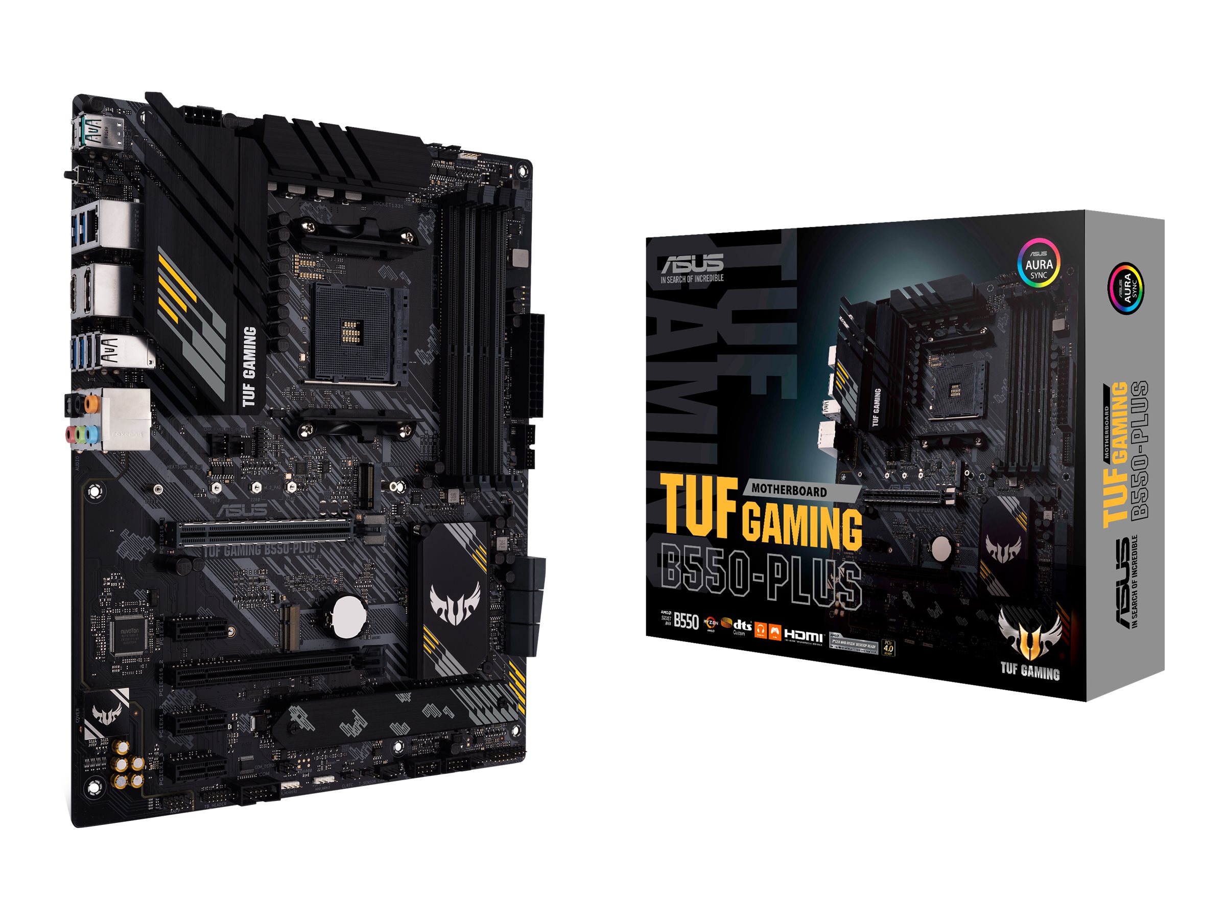 ASUS TUF GAMING B550-PLUS - Motherboard - ATX - Socket AM4 - AMD B550 Chipsatz - USB-C Gen2 USB 3.2 Gen 1 USB 3.2 Gen 2 - 2.5 Gigabit LAN - Onboard-Grafik (CPU erforderlich)