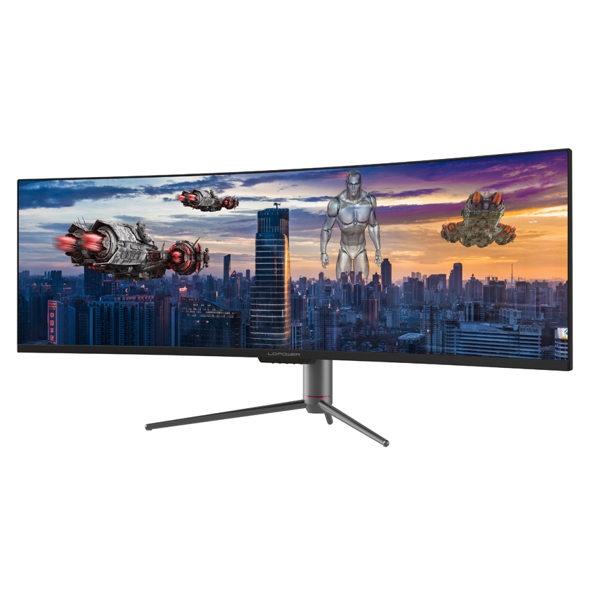 LC-Power QLED-Monitor - gebogen - 124.46 cm (49), Ansicht 3