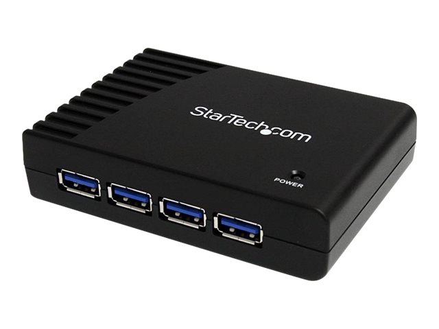 StarTech.com 4 Port SuperSpeed USB 3.0 Hub - Schwarz - Hub - 4 x SuperSpeed USB 3.0 - Desktop