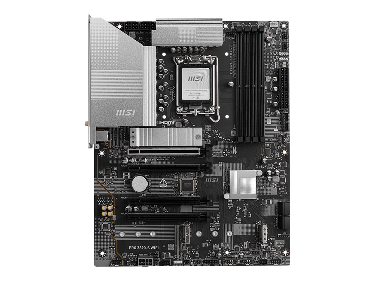 MSI PRO Z890-S WIFI - Motherboard - ATX - LGA1851-Sockel - Z890 Chipsatz - USB-C 3.2 Gen 2x2, USB 3.2 Gen 1 - 2.5 Gigabi