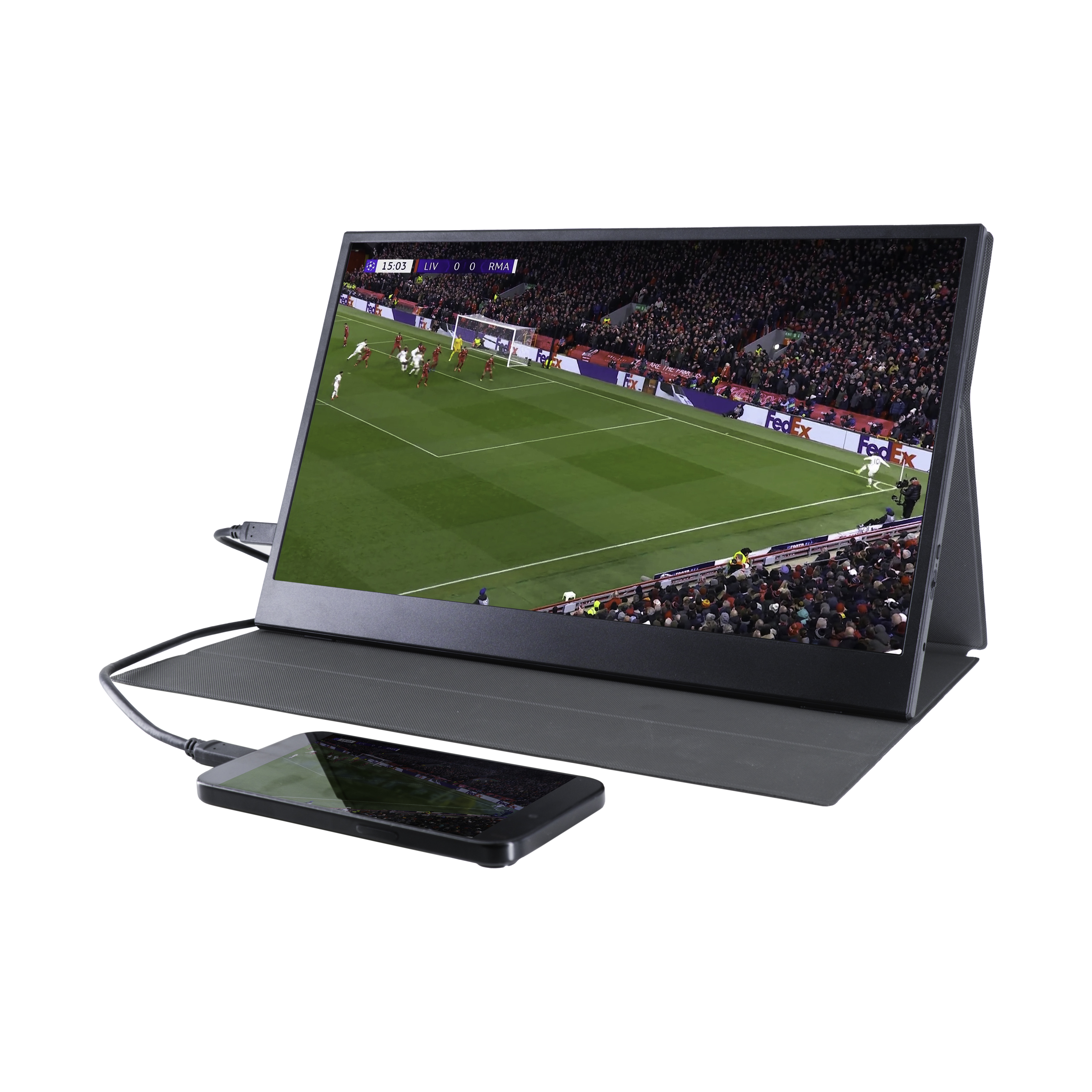 Inter Sales PMO-15604 Port. Monitor FHD 15.6 - Flachbildschirm (TFT/LCD) - 39,6 cm, Ansicht 3