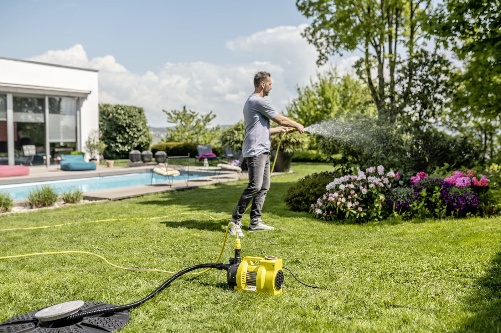 Kärcher BP 4.500 GARDEN - 550 W - AC - 3,6 bar - 4500 l/h - Schwarz - Gelb, Ansicht 2