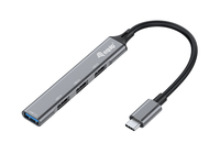Equip USB-Hub 4-Port 3.0 - 3x2.0+TypC A o.Netzteil grau - Hub