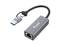 Equip Adapter Usb-C -> RJ45 10/100/1000/2500 Mbps+ Usb-a - Adapter - Digital/Daten