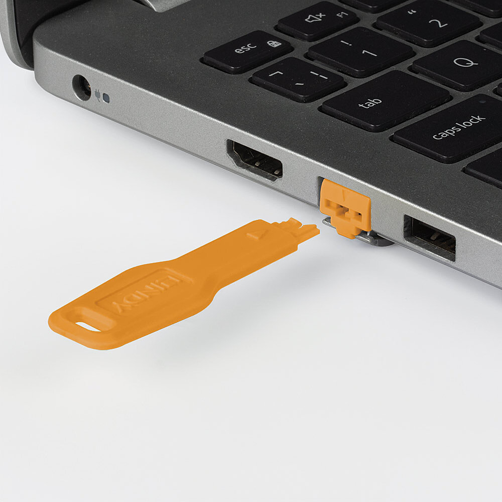 Lindy LAN-Portblocker-Schlüssel - orange, Ansicht 2