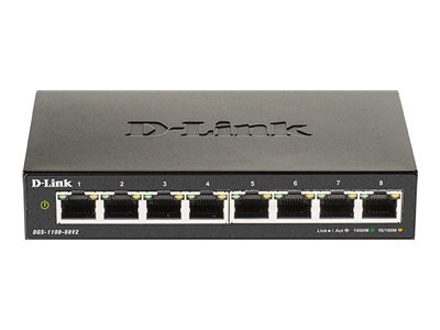 D-Link DGS 1100-08V2 - Switch - Smart - 8 x 10/100/1000