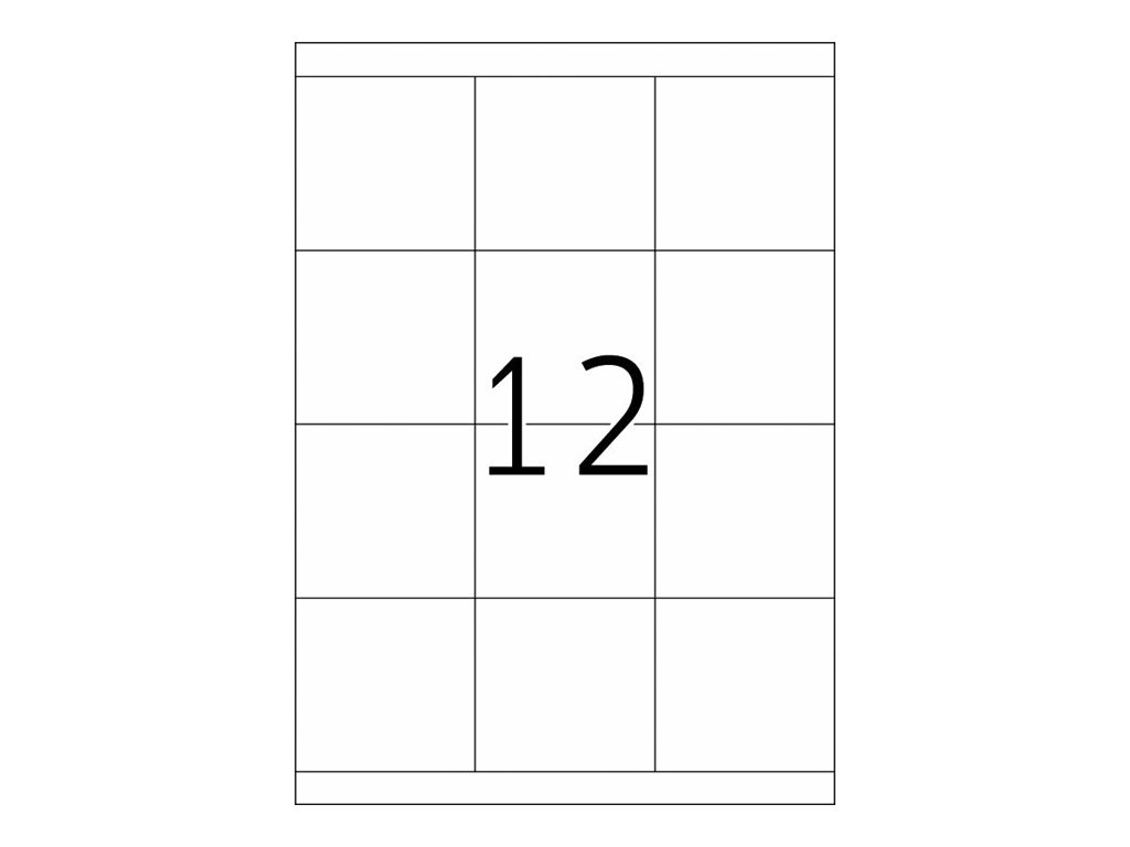 HERMA Premium - Papier - matt - permanent selbstklebend - weiß - 70 x 67.7 mm 2400 Etikett(en) (200 Bogen x 12)