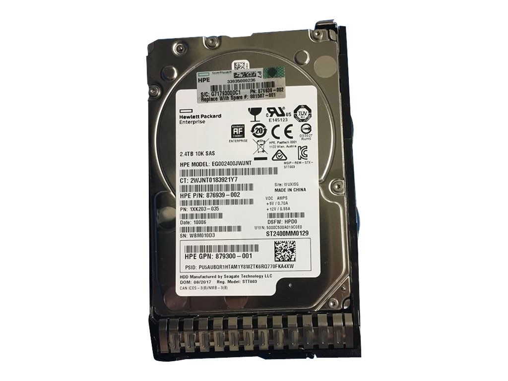 HPE 2.4TB 12G SAS 10K SFF SC 512e (881507-001)