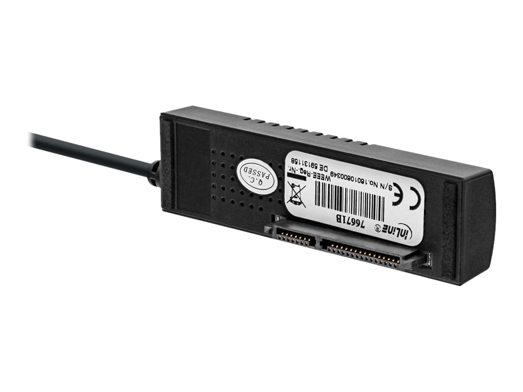 InLine USB 3.1 zu SATA 6Gbs Konverter Kabel - USB A Stecker - 09m