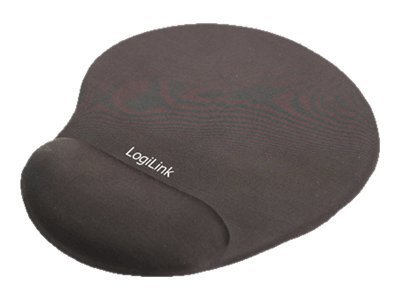LogiLink Mauspad  mit Silikon Handauflage Black